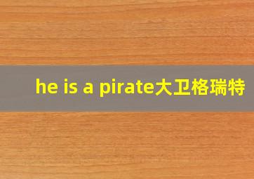 he is a pirate大卫格瑞特